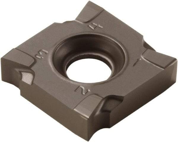 Seco - SNHQ120504 M07 Grade MM4500 Carbide Milling Insert - TiCN/Al2O3 Finish, 0.214" Thick, 1/2" Inscribed Circle, 0.016" Corner Radius - Eagle Tool & Supply