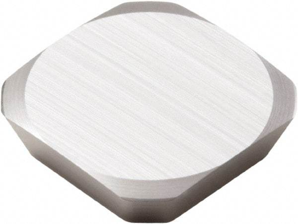 Seco - SEEX42 MD14 Grade H15 Carbide Milling Insert - Uncoated, 1/8" Thick, 1/2" Inscribed Circle - Eagle Tool & Supply