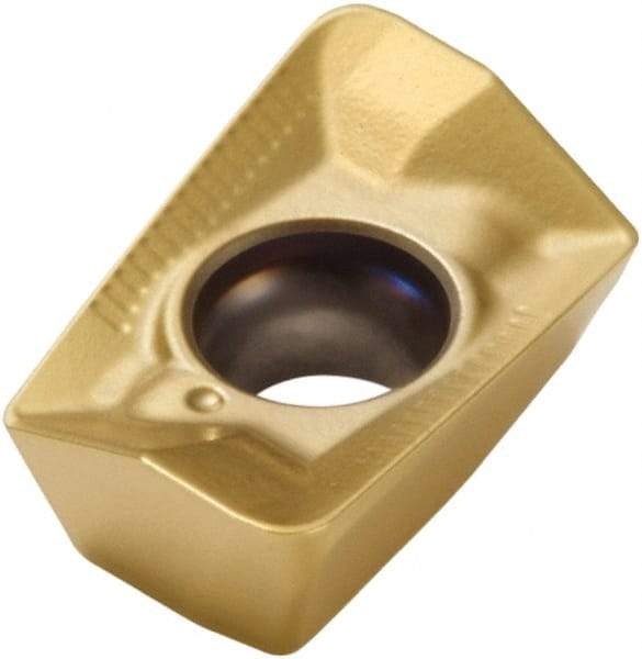 Seco - XOMX090324 ME06 Grade F40M Carbide Milling Insert - TiAlN/TiN Finish, 0.126" Thick, 3/32" Corner Radius - Eagle Tool & Supply