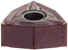 Seco - WNMG331W FF2 Grade TP1030 Cermet Turning Insert - 80° Trigon, 3/8" Inscr Circle, 3/16" Thick, 1/64" Corner Radius - Eagle Tool & Supply