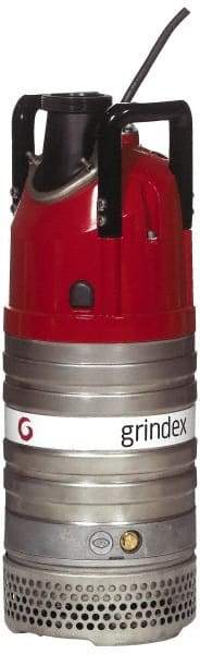 Grindex - 2-2/5 hp, 230 Amp Rating, 230 Volts, Nonautomatic Operation, Dewatering Pump - 1 Phase, Aluminum Housing - Eagle Tool & Supply