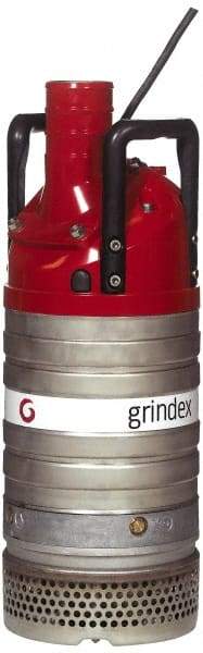 Grindex - 4-2/5 hp, 460 Amp Rating, 460 Volts, Nonautomatic Operation, Dewatering Pump - 3 Phase, Aluminum Housing - Eagle Tool & Supply