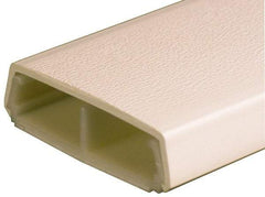 Wiremold - 1.53m Long x 11/16 Inch Deep x 2-1/4 Inch Wide, Plastic Raceway - Snap On, 2 Channel, Ivory - Eagle Tool & Supply