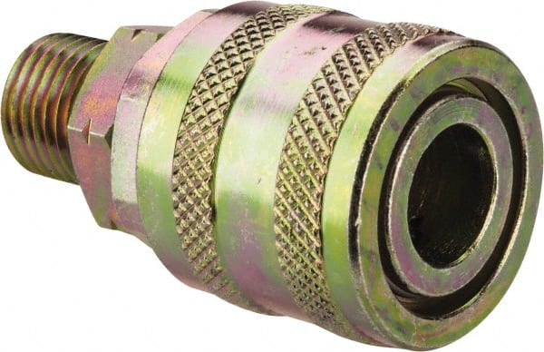 Value Collection - 5 Piece 1/4" Body 1/4 NPT 215 psi Zinc ARO Pneumatic Coupling Plug Set - Eagle Tool & Supply