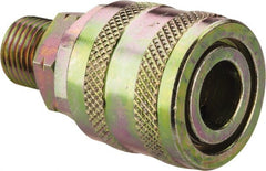 Value Collection - 5 Piece 1/4" Body 1/4 NPT 215 psi Zinc ARO Pneumatic Coupling Plug Set - Eagle Tool & Supply