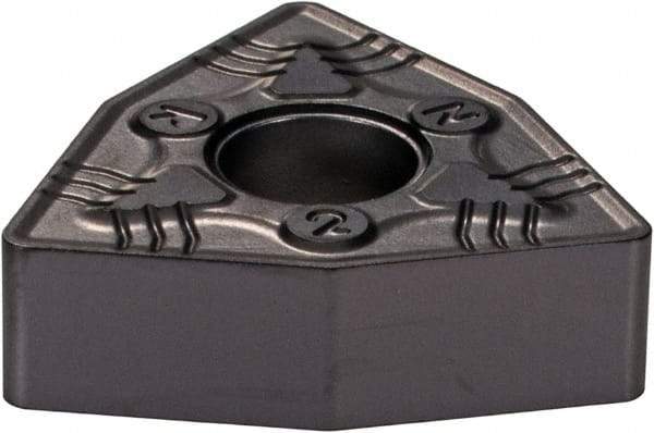 Iscar - WNMG432 NR Grade IC907 Carbide Turning Insert - TiAlN/TiN Finish, 80° Trigon, 1/2" Inscr Circle, 3/16" Thick, 1/32" Corner Radius - Eagle Tool & Supply