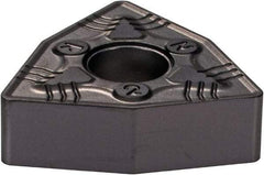 Iscar - WNMG432 NR Grade IC907 Carbide Turning Insert - TiAlN/TiN Finish, 80° Trigon, 1/2" Inscr Circle, 3/16" Thick, 1/32" Corner Radius - Eagle Tool & Supply