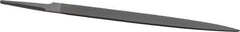 Grobet - 8" Standard Precision Swiss Pattern Half Round File - Double Cut, 13/16" Width Diam x 15/64" Thick, With Tang - Eagle Tool & Supply