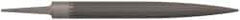 Grobet - 10" Standard Precision Swiss Pattern Half Round File - Double Cut, 1" Width Diam x 19/64" Thick, With Tang - Eagle Tool & Supply
