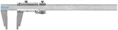 Fowler - 0 to 60" Stainless Steel Vernier Caliper - 0.02mm Graduation, 7-1/2" Jaw Depth, 0.005" Accuracy, Includes Inside Diameter, Outside Diameter - Eagle Tool & Supply