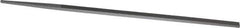 Grobet - 6" Standard Precision Swiss Pattern Narrow Pillar File - Double Cut, 1/4" Width Diam x 9/64" Thick, With Tang - Eagle Tool & Supply