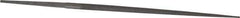 Grobet - 4" Standard Precision Swiss Pattern Round File - Double Cut, 5/32" Width Diam, With Tang - Eagle Tool & Supply