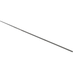 Grobet - 4" Standard Precision Swiss Pattern Round Parallel File - Double Cut, 1/16" Width Diam, With Tang - Eagle Tool & Supply