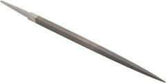 Grobet - 8" Standard Precision Swiss Pattern Square File - Double Cut, 5/16" Width Diam, With Tang - Eagle Tool & Supply