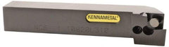 Kennametal - 1.108...93DEG, Right Hand Cut, 63/64" Shank Height x 25mm Shank Width, Positive Rake Indexable Turning Toolholder - 150mm OAL, D2FIX15..LHP/FN/MS Insert Compatibility, Series Fix-Perfect - Eagle Tool & Supply
