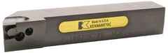 Kennametal - 1.108...90DEG, Right Hand Cut, 63/64" Shank Height x 25mm Shank Width, Positive Rake Indexable Turning Toolholder - 150mm OAL, E2FIX10..R.. Insert Compatibility, Series Fix-Perfect - Eagle Tool & Supply