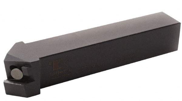 Kennametal - 1.772...45DEG, Right Hand Cut, 63/64" Shank Height x 25mm Shank Width, Positive Rake Indexable Turning Toolholder - 150mm OAL, C8FIX15..L.. Insert Compatibility, Series Fix-Perfect - Eagle Tool & Supply