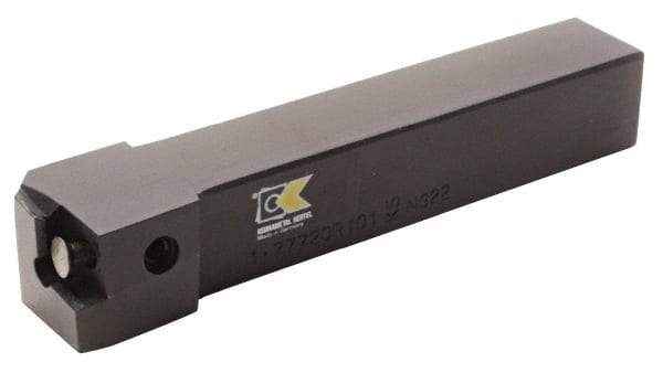 Kennametal - 1.777...90DEG, Right Hand Cut, 2° Lead Angle, 63/64" Shank Height x 25mm Shank Width, Positive Rake Indexable Turning Toolholder - 150mm OAL, C8FIX15..L.. Insert Compatibility, Series Fix-Perfect - Eagle Tool & Supply