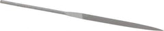 Grobet - 5-1/2" Needle Precision Swiss Pattern Barrette File - Round Handle - Eagle Tool & Supply