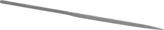 Grobet - 5-1/2" Needle Precision Swiss Pattern Barrette File - Round Handle - Eagle Tool & Supply