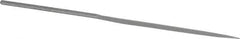 Grobet - 6-1/4" Needle Precision Swiss Pattern Barrette File - Round Handle - Eagle Tool & Supply