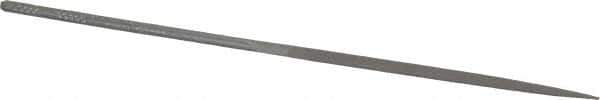 Grobet - 6-1/4" Needle Precision Swiss Pattern Crossing File - Round Handle - Eagle Tool & Supply