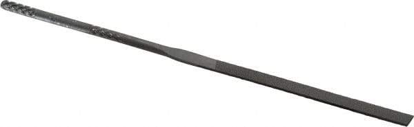 Grobet - 4" Needle Precision Swiss Pattern Equalling File - Round Handle - Eagle Tool & Supply