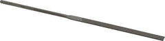 Grobet - 5-1/2" Needle Precision Swiss Pattern Equalling File - Round Handle - Eagle Tool & Supply