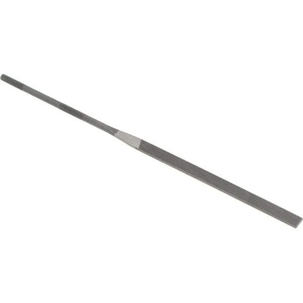 Grobet - 6-1/4" Needle Precision Swiss Pattern Equalling File - Round Handle - Eagle Tool & Supply