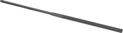 Grobet - 6-1/4" Needle Precision Swiss Pattern Equalling File - Round Handle - Eagle Tool & Supply