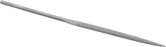 Grobet - 4" Needle Precision Swiss Pattern Half Round File - Round Handle - Eagle Tool & Supply