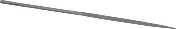 Grobet - 5-1/2" Needle Precision Swiss Pattern Half Round File - Round Handle - Eagle Tool & Supply