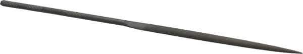 Grobet - 6-1/4" Needle Precision Swiss Pattern Half Round File - Round Handle - Eagle Tool & Supply