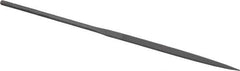 Grobet - 5-1/2" Needle Precision Swiss Pattern Knife File - Round Handle - Eagle Tool & Supply