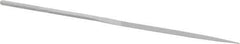 Grobet - 5-1/2" Needle Precision Swiss Pattern Knife File - Round Handle - Eagle Tool & Supply