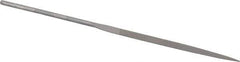 Grobet - 6-1/4" Needle Precision Swiss Pattern Knife File - Round Handle - Eagle Tool & Supply