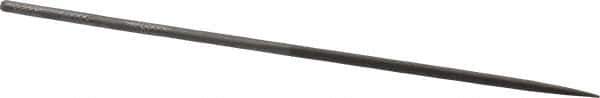 Grobet - 6-1/4" Needle Precision Swiss Pattern Oval File - Round Handle - Eagle Tool & Supply