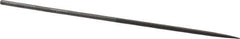Grobet - 6-1/4" Needle Precision Swiss Pattern Oval File - Round Handle - Eagle Tool & Supply
