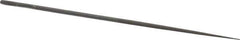 Grobet - 5-1/2" Needle Precision Swiss Pattern Round File - Round Handle - Eagle Tool & Supply