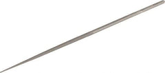 Grobet - 6-1/4" Needle Precision Swiss Pattern Round File - Round Handle - Eagle Tool & Supply