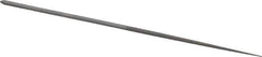 Grobet - 6-1/4" Needle Precision Swiss Pattern Round File - Round Handle - Eagle Tool & Supply