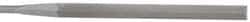 Grobet - 5-1/2" Needle Precision Swiss Pattern Slitting File - Round Handle - Eagle Tool & Supply