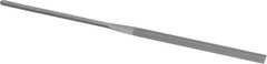 Grobet - 5-1/2" Needle Precision Swiss Pattern Slitting File - Round Handle - Eagle Tool & Supply
