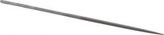 Grobet - 5-1/2" Needle Precision Swiss Pattern Square File - Round Handle - Eagle Tool & Supply