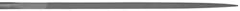 Grobet - 6-1/4" Needle Precision Swiss Pattern Square File - Round Handle - Eagle Tool & Supply