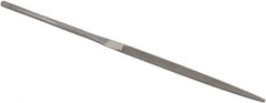 Grobet - 5-1/2" Needle Precision Swiss Pattern Warding File - Round Handle - Eagle Tool & Supply