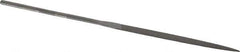 Grobet - 6-1/4" Needle Precision Swiss Pattern Warding File - Round Handle - Eagle Tool & Supply