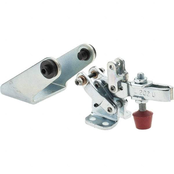 De-Sta-Co - 200 Lb Inner Hold Capacity, Horiz Mount, Air Power Hold-Down Toggle Clamp - 1/8 NPT Port, 34 Max psi, 102° Bar Opening, 26.92mm Height Under Bar - Eagle Tool & Supply