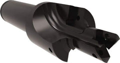 Allied Machine and Engineering - AND10050, MS 33649, SAE AS5202 Standard, 7/16-20" Thread, 4 Tube Dash Number, 60° Porting Angle, 0.454" Pilot Diam, 5/8" Shank Diam, Indexable Spade Blade Insert Porting Tool - 2 Porting Inserts, 3.512" Overall Length - Eagle Tool & Supply