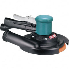 Dynabrade - 10,000 OPM, 23 CFM Air Consumption, Palm Air Orbital Sander - Round Pad, 1/4 NPT Inlet - Eagle Tool & Supply